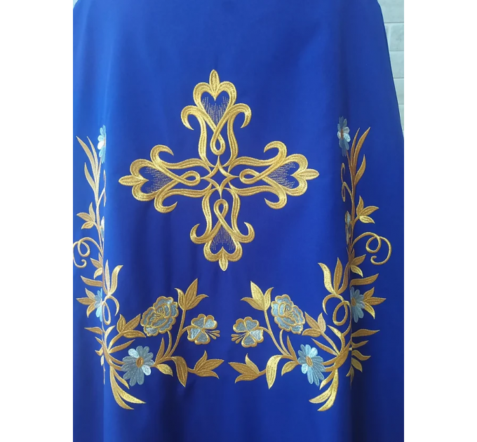 Embroidered Greek style vestment - Priest robe - Orthodox vestments - Gift idea