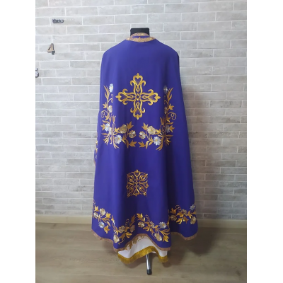 Embroidered Greek style vestment - Priest robe - Orthodox vestments - Gift idea