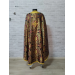 Black&Maroon vestment - Greek vestment in brocade - Priest liturgical clothes