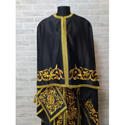 Greek atlas vestment - Priest robe - Orthodox satin clothes - Priest costume