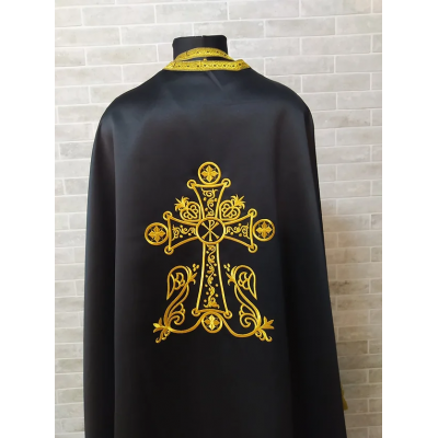 Greek atlas vestment - Priest robe - Orthodox satin clothes - Priest costume