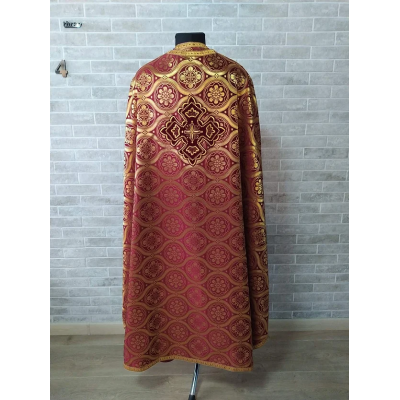 Greek vestment in brocade - Priest vestment - Liturgical costume for priest robe