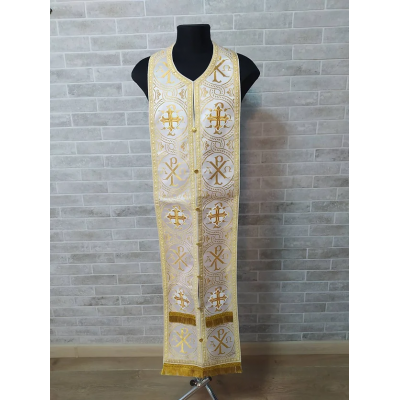 Greek vestment in brocade - Priest vestment - Liturgical orthodox priest costume