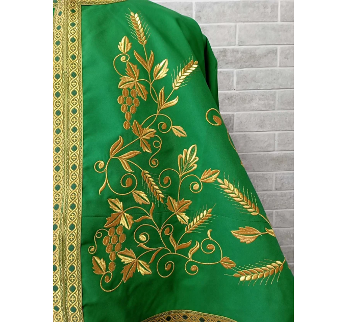 Green Greek vestment - Priest robe - Orthodox vestments - Priest vestment robe