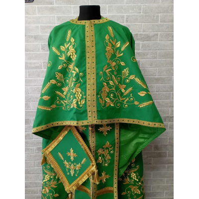 Green Greek vestment - Priest robe - Orthodox vestments - Priest vestment robe