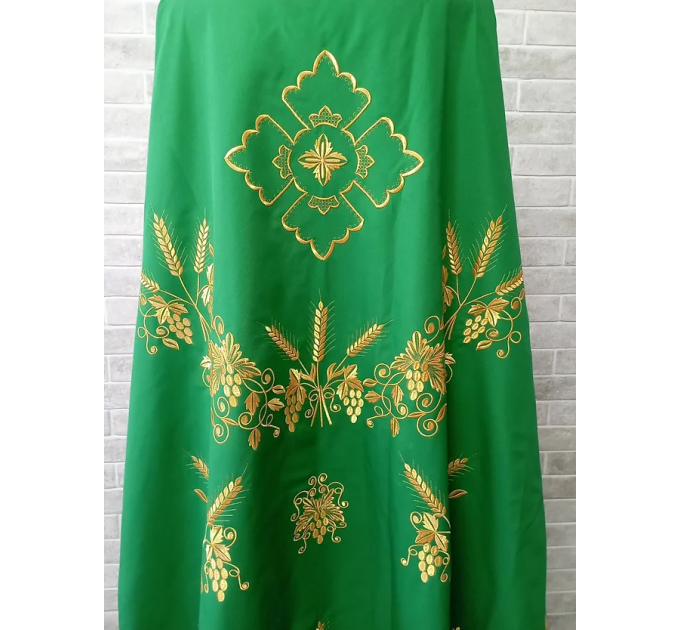 Green Greek vestment - Priest robe - Orthodox vestments - Priest vestment robe