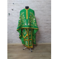 Green greek style vestment - Priest robe - Orthodox vestments - Liturgical cloth