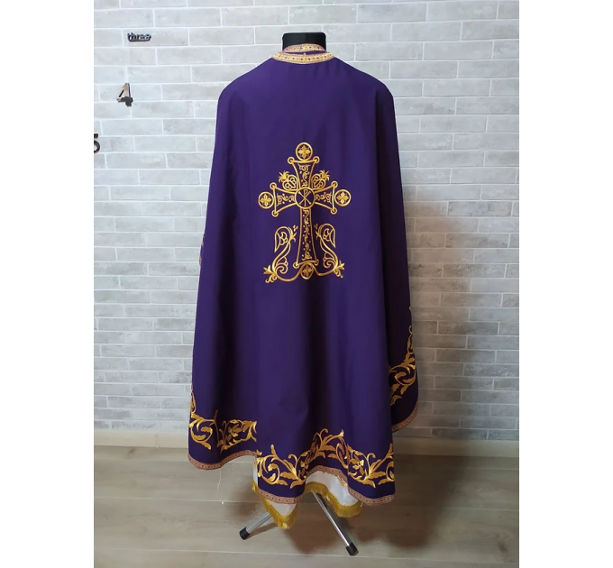 Greek vestment - Priest robe - Orthodox clothes - Priest costume violet