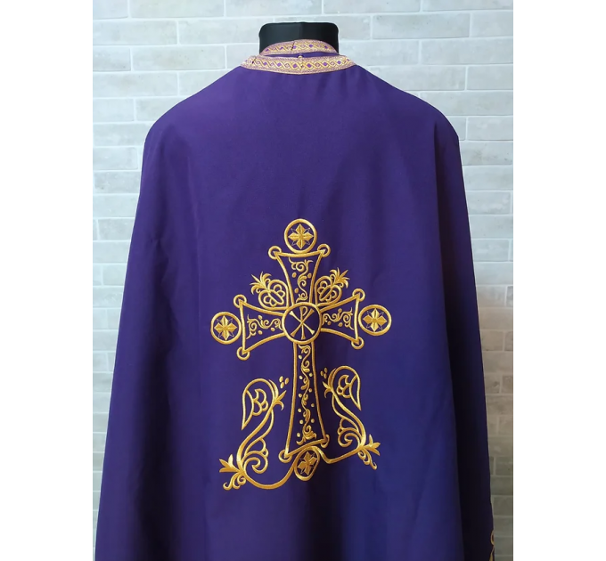 Greek vestment - Priest robe - Orthodox clothes - Priest costume violet