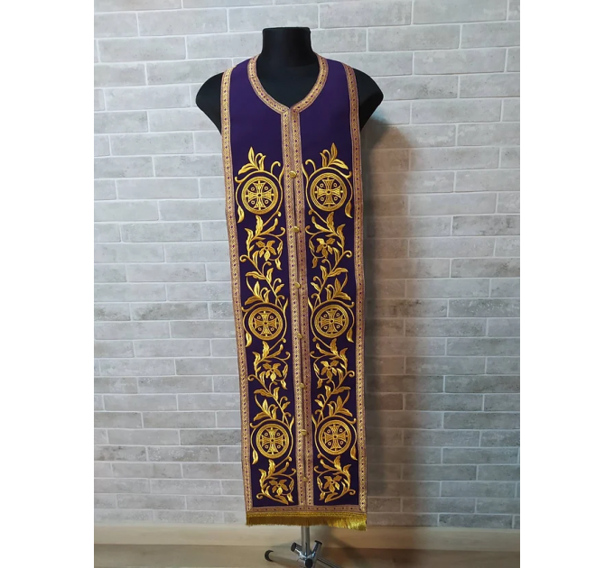 Greek vestment - Priest robe - Orthodox clothes - Priest costume violet