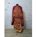 Dark red greek vestment - Orthodox clothes - Priest embroidered clothes