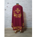 Dark red greek vestment - Orthodox clothes - Priest embroidered clothes