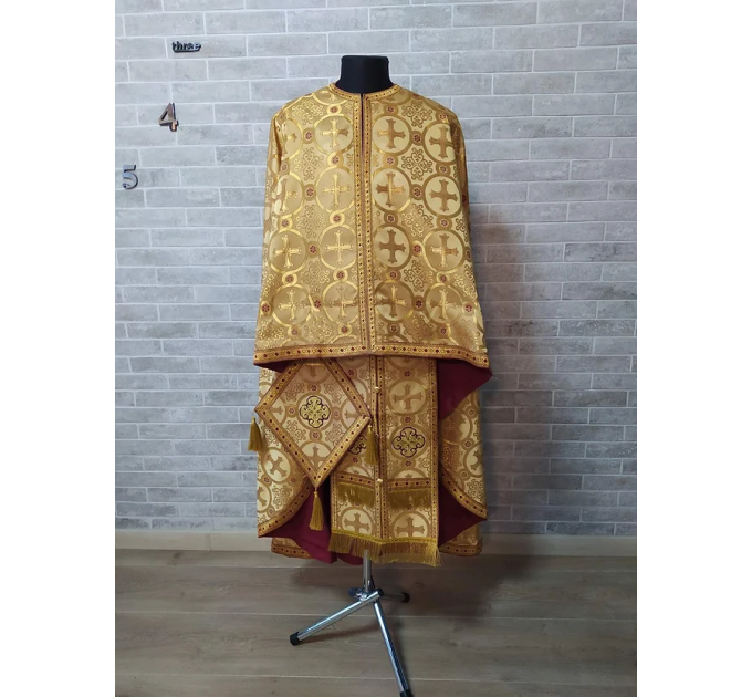 Gold vestment - Greek vestment in brocade - Priest vestment