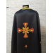 Black embroidered Priest robe - Orthodox greek style vestment - Church attire