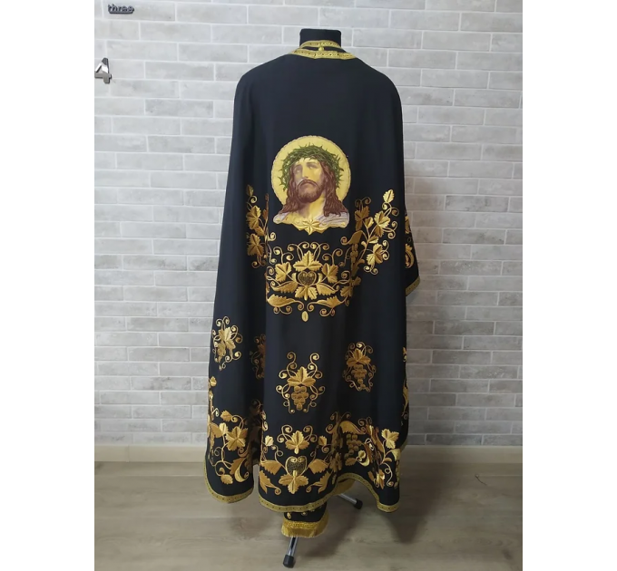 Black Fasting vestment - Priest robe - Orthodox vestments - Priest vestment