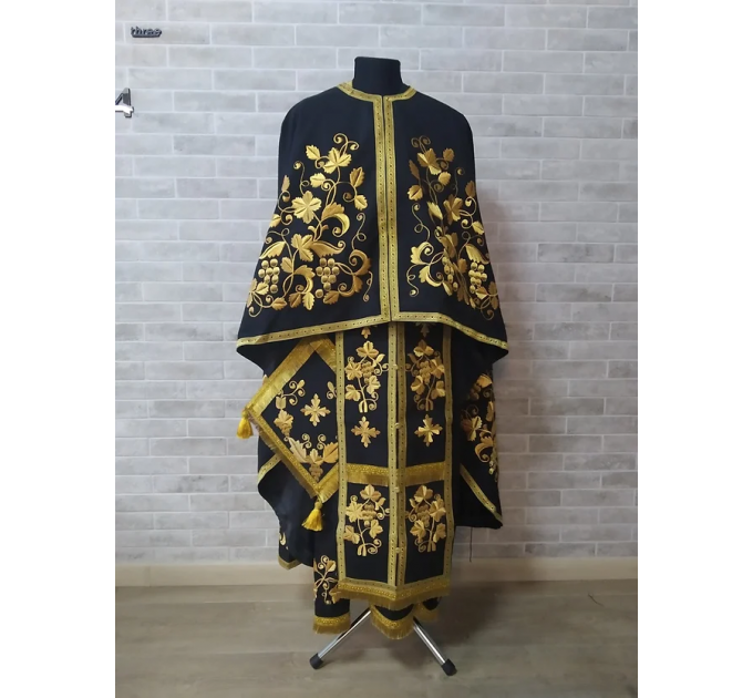 Black Fasting vestment - Priest robe - Orthodox vestments - Priest vestment