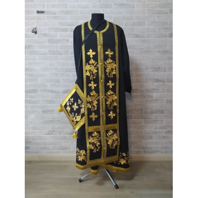 Black Fasting vestment - Priest robe - Orthodox vestments - Priest vestment