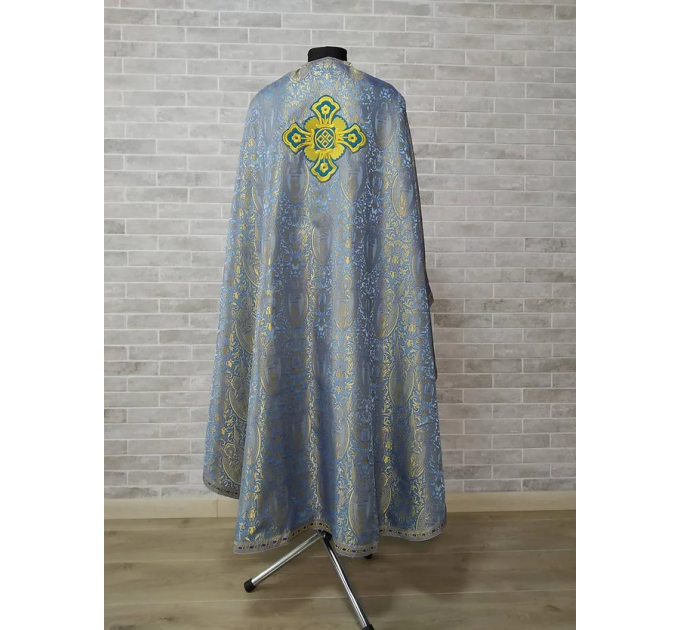 Embroidered Priest robe - Orthodox greek style vestment - Church attire toggery