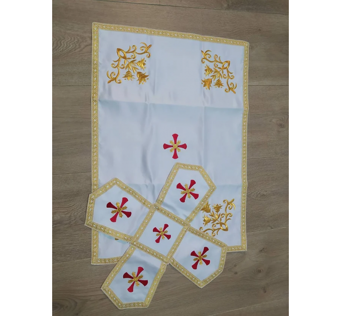 Embroidered Priest robe - Orthodox greek style vestment - Church attire toggery