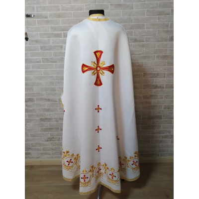 Embroidered Priest robe - Orthodox greek style vestment - Church attire toggery