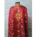 Greek vestment in maroon brocade - Church garments - Priest vestment -Floral