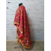 Greek vestment in maroon brocade - Church garments - Priest vestment -Floral