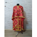 Greek vestment in maroon brocade - Church garments - Priest vestment -Floral