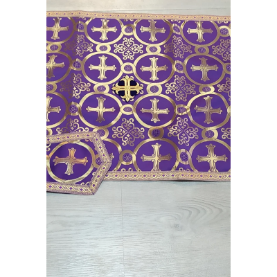 Greek vestment in violet brocade - Priest vestment - Clothes for priests