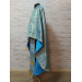 Liturgical vestment in blue brocade - Orthodox priest robe - Church attire