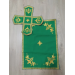 Embroidered Priest Orthodox Greek style vestment in green - Clergy robe suit