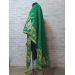 Embroidered Priest Orthodox Greek style vestment in green - Clergy robe suit