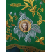 Embroidered Priest Orthodox Greek style vestment in green - Clergy robe suit