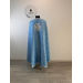 Liturgical blue vestment - Priest vestment on blue brocade - Church garment