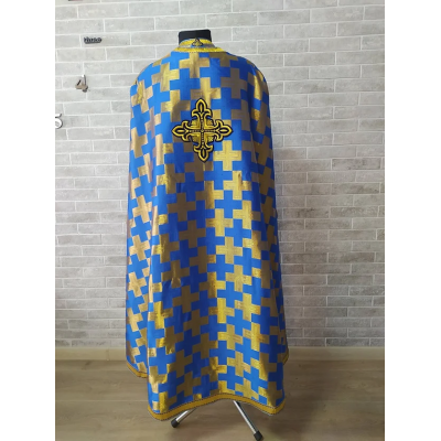 Polystavros vestment in greek brocade - Orthodox vestments- Religious cloth