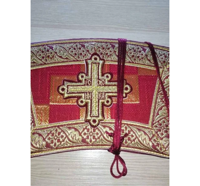 Polystavros vestment in greek brocade - Orthodox vestments- Religious cloth