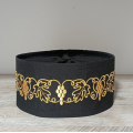 Greek style Skufia - Greek Skufia Calotte Black in Velvet - biretta - coif