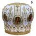 White & Gold Mitra - Сrown - Mitre - Miter - Mithra - Mithras - Orthodox mitra