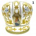 White & Gold Mitra - Сrown - Mitre - Miter - Mithra - Mithras - Orthodox mitra