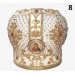 White & Gold Mitra - Сrown - Mitre - Miter - Mithra - Mithras - Orthodox mitra