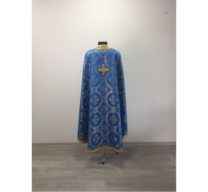 Orthodox priest liturgical vestment in Greek brocade