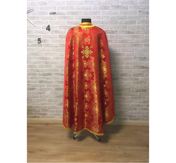 Greek vestment in yellow brocade - Greek vestment - Priest vestment - Clothes