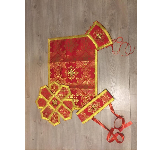 Greek vestment in yellow brocade - Greek vestment - Priest vestment - Clothes