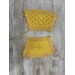 Orthodox stole and cuffs in Greek brocade - Yellow communion set for priests