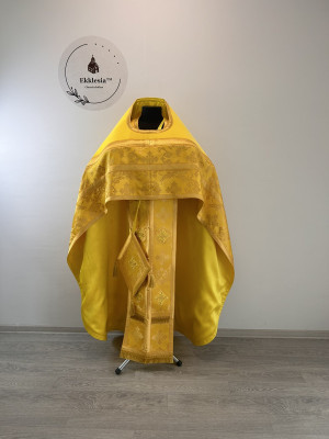 Slavic style Priest vestment - Combined vestment with the velvet top part