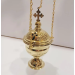 Carved church Incense Burner with chains, brass Censer, Liturgical censer Orthodox