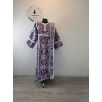 Vestment set - Orthodox sticharion, orar, and cuffs on church brocade fabric