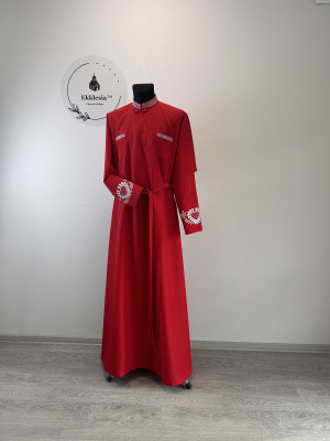 Orthodox cassock with elements of Czech national embroidery St. Petersburg style