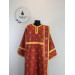 Church vestment set - Orthodox sticharion, orar, and cuffs on brocade - Deacon