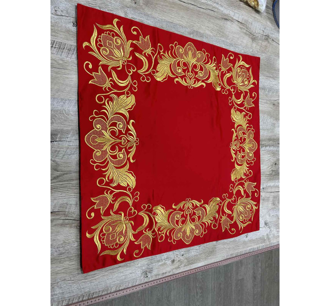 Embroidered Iliton in satin - Canonical altar iliton - eiliton