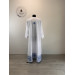 Embroidered blue podryznik - podriznik - Priest stikhar - White vestment stichar